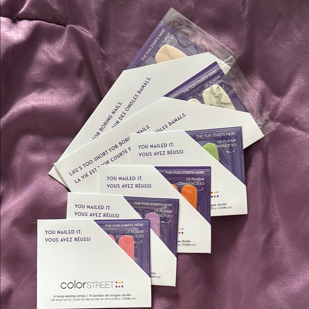 Color Street Nail Polish Strips - Purple and Orange